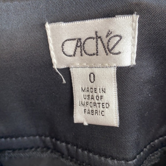 Cache black silky capri pants - Picture 2 of 4